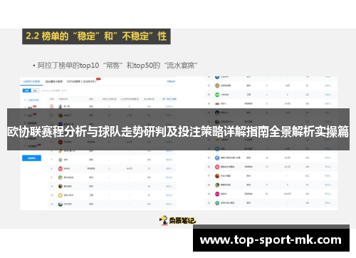 欧协联赛程分析与球队走势研判及投注策略详解指南全景解析实操篇 欧协联赛程分析与球队走势研判及投注策略详解指南全景解析实操篇
